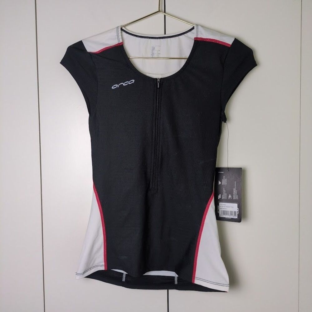 NWT ORCA Women's XS Distance 226 Support Top 1/2 Zip Biking Triathalon Shirt